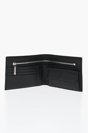 Portafoglio Bifold in Tessuto di Cotone Paisley Jacquard Spalmato