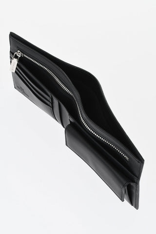 Coated Cotton Paisley Jacquard Bifold Wallet