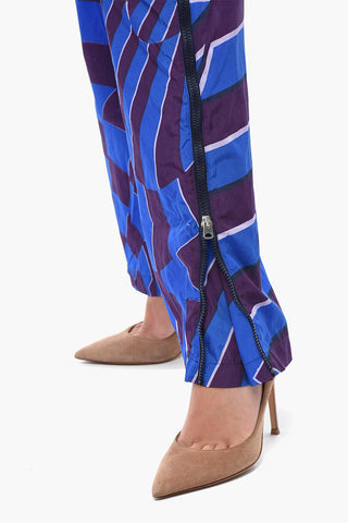 Pantaloni in Nylon Fantasia TEO con Full Zip Laterali