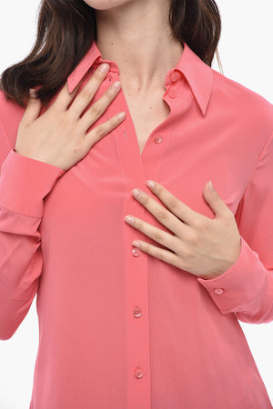 Camicia in Seta con Collo Classico