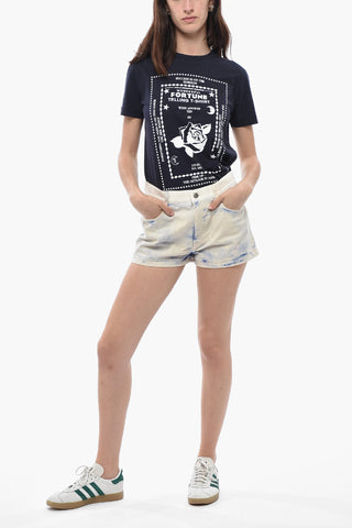 Shorts in Denim LOGO STORY con Lavaggio Chiaro