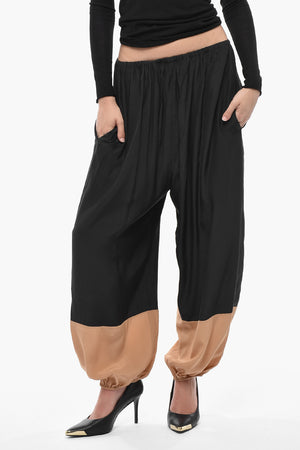 Pantaloni a Palloncino AGNES in Seta Bicolore