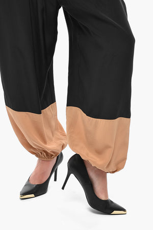 Pantaloni a Palloncino AGNES in Seta Bicolore