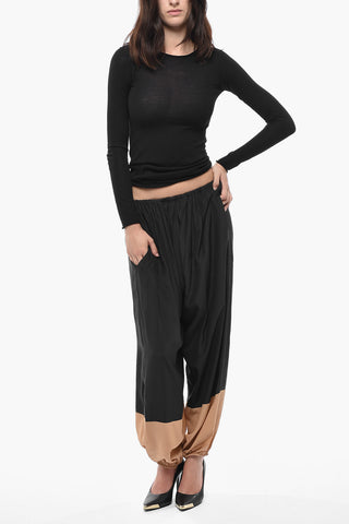 Pantaloni a Palloncino AGNES in Seta Bicolore
