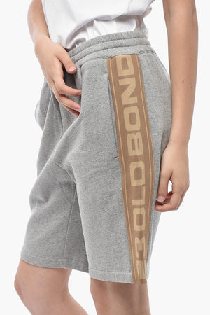 Shorts in Jersey con Bande Laterali Logate