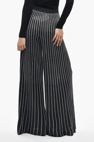 Pantaloni Palazzo EVERYDAY in Lurex a Coste