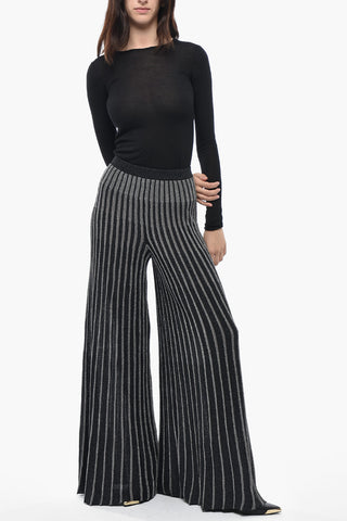 Pantaloni Palazzo EVERYDAY in Lurex a Coste