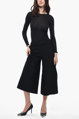 Pantaloni Palazzo A Vita Alta