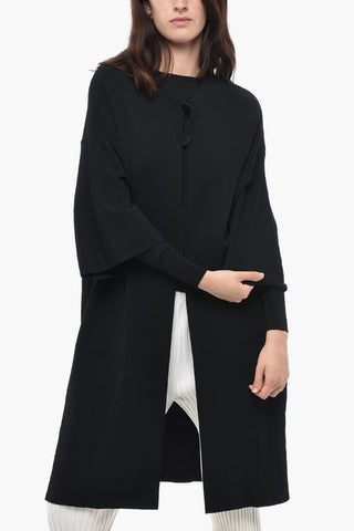 Cardigan Lungo 1 Bottone con Maniche 3/4