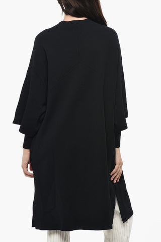 Cardigan Lungo 1 Bottone con Maniche 3/4