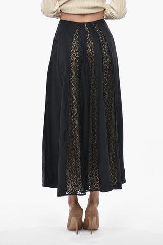 Gonna Midi in Chiffon ANABELLA con Inserti in Pizzo
