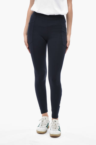 Leggings in Scuba Riciclato con Logo Stampato