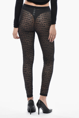 Leggings In Pizzo Logato