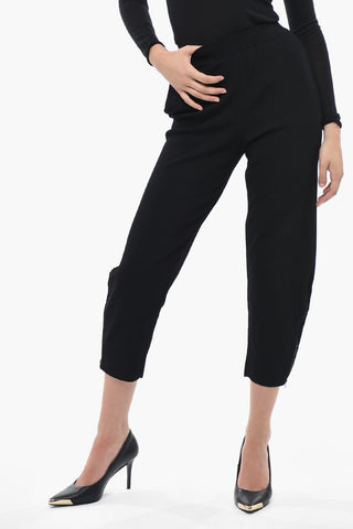 Pantaloni Elasticizzati Con Dettagli Zip