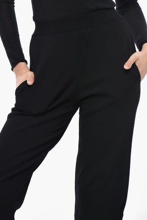 Pantaloni Elasticizzati Con Dettagli Zip