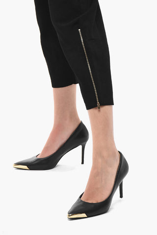 Pantaloni Elasticizzati Con Dettagli Zip
