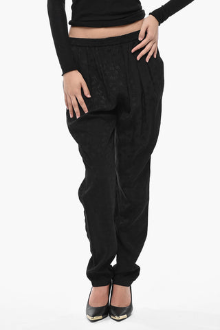 Pantaloni CHRISTINE Con Motivo Floreale Ton sur Ton