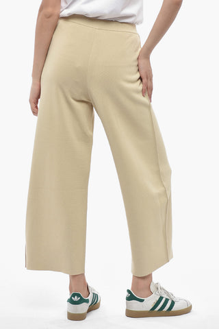 Pantaloni Palazzo Con Cucitura a Vista