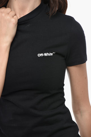 T-Shirt Slim Fit HELVETICA con Logo Ricamato
