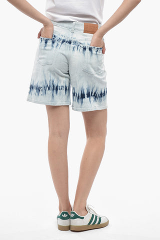 5 Pockets Tie Dye Denim Shorts