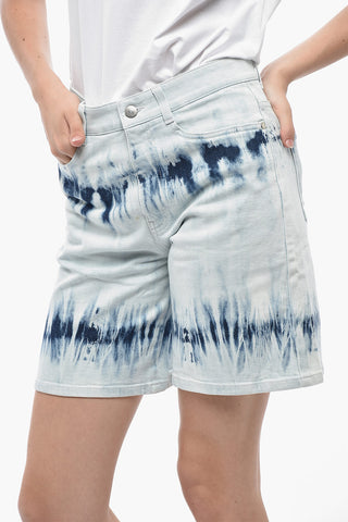 5 Pockets Tie Dye Denim Shorts