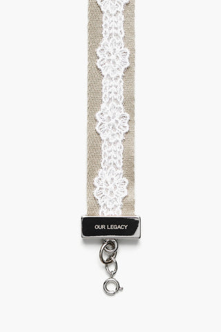 Fabric Choker With Macramé Detail