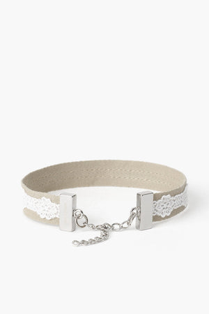 Choker Aus Stoff Mit Makramée-Detail