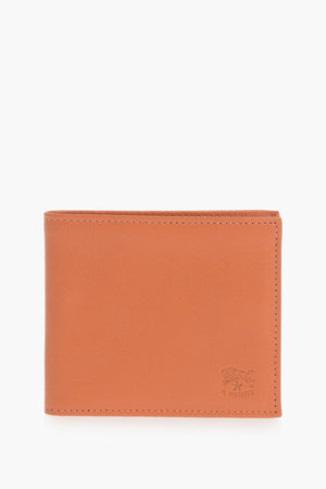 Hammered Leather Wallet With Engraved Logo