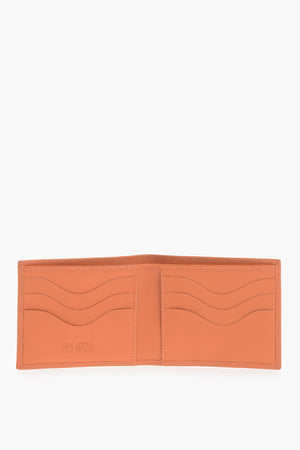 Hammered Leather Wallet With Engraved Logo