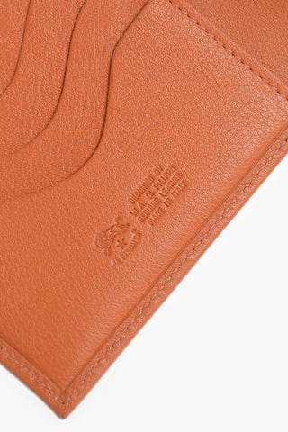 Portafoglio in Pelle Martellata con Logo Inciso