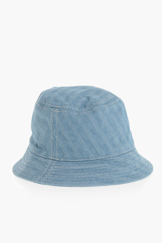 Cotton Bucket Hat MENARD With Herringbone Pattern