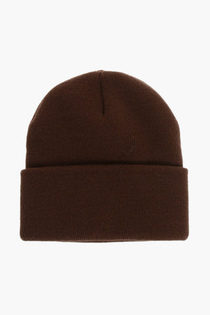 Beanie SHORT WATCH in Tinta Unita con Patch Logata