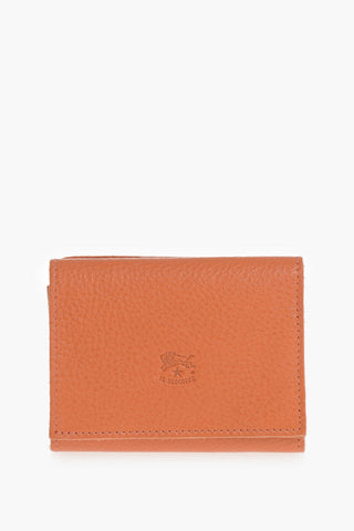 Leather Wallet With Tonal Logo