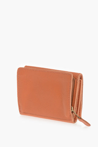 Leather Wallet With Tonal Logo