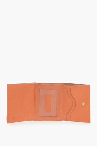 Leather Wallet With Tonal Logo