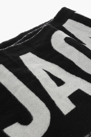 Sciarpa In Lana Con Stampa Logo