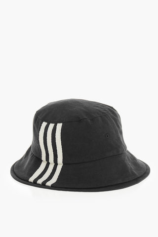 Y-3 YOHJI YAMAMOTO Cotton Twill Bucket Hat With Contrast Details