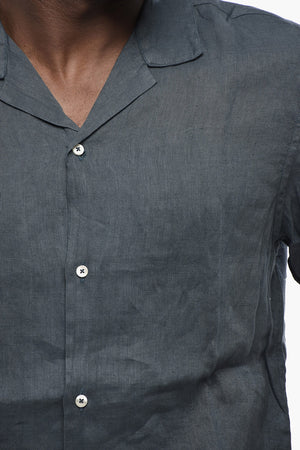 Camicia BAKER In Lino a Maniche Corte