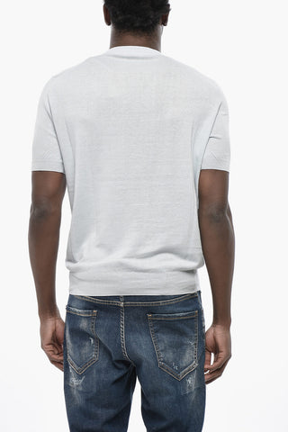 MM6 T-shirt Girocollo In Cotone con Logo