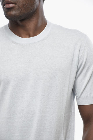 MM6 T-shirt Girocollo In Cotone con Logo