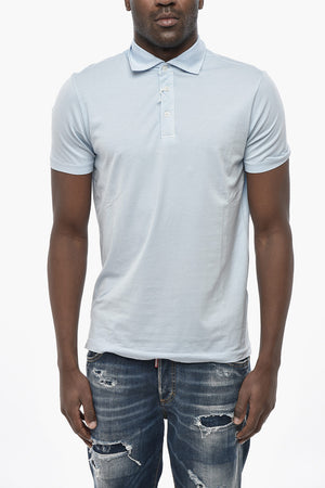 3-Button Cotton Jersey Polo