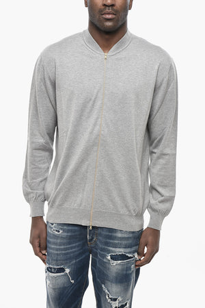 Felpa in Cotone con Chiusura Zip