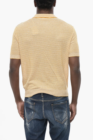 Two-Tone Striped Short-Sleeve Knit
