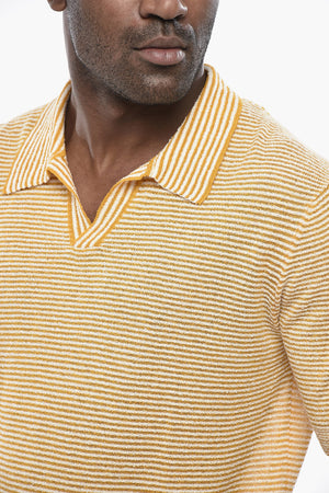 Two-Tone Striped Short-Sleeve Knit