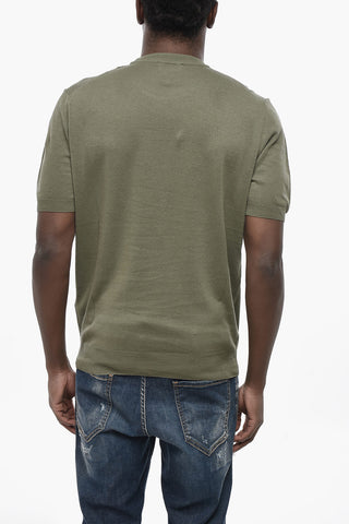 Linen and Cotton Crewneck T-Shirt