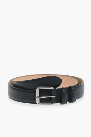Solid-Color Leather Belt 30mm
