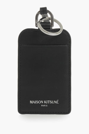 Leather Badge Holder with Removable Lanyard