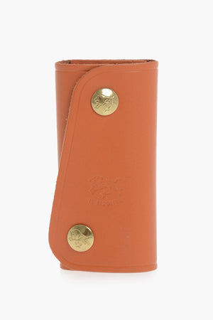 Leather Keychain With Snap Buttons