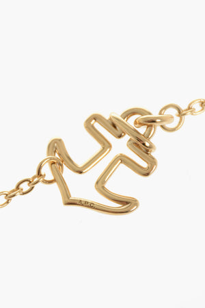 Bracciale in Metallo Effetto Dorato con Charm Ancora