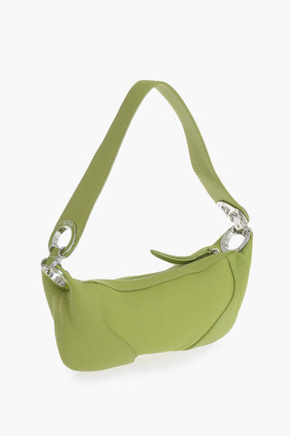 Schultertasche MINI AMIRA aus genarbtem Leder